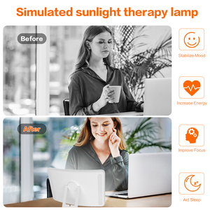 Lámpara de Luz Diurna Hopihe, 10000 Lux, 5 Niveles de Brillo, 3 Modos de Color, para Terapia de Depresión Invernal, Ajustable, Uso Doméstico - Product Image 3