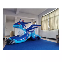 Dragon gonflable, dragon gonflable géant bleu personnalisé pour la décoration d'événements et publicitaire