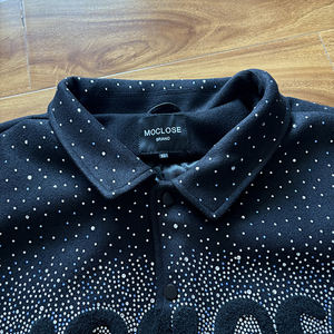 <span class=keywords><strong>Giacca</strong></span> da Lavoro Personalizzata OEM NEOHOPE Lavaggio Acido Vintage <span class=keywords><strong>Oversize</strong></span> con Lettera Ricamata e Strass <span class=keywords><strong>Giacca</strong></span> Varsity da <span class=keywords><strong>Uomo</strong></span> con Maniche in <span class=keywords><strong>Pelle</strong></span> - Product Image 4