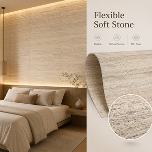 Fournisseur en gros de revêtements muraux extérieurs en pierre flexible de conception moderne, sous forme de carreaux, pierre mince et souple MCM, en vente - Product Image 3