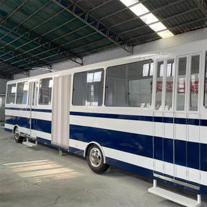 การจำลองแบบย้อนยุครถบัสแบบประกบโลหะภูมิทัศน์รถจำลองอุปกรณ์เสริมสำหรับกิจกรรมกลางแจ้งรถบัสขนาดใหญ่ - Product Image 3