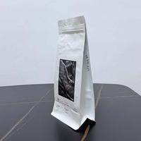 Sacs d'emballage personnalisables pour grains de café, sacs en plastique, conception gratuite, sacs verticaux, scellage quatre côtés, scellage huit côtés