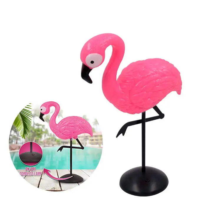 kid night cute lamp at night,battery operated night lamp fo girls room Pink flamingo table light decoration