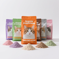 GuaiZhuRen Premium Sferische Stofvrije Snelklonterende Bentoniet Kattenbakvulling met Fruitgeur 5L 10L