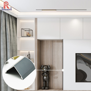 Ruicheng Garniture d'angle de <span class=keywords><strong>carrelage</strong></span> en métal personnalisée Profil décoratif à 90 degrés Bande de bordure d'angle en aluminium - Product Image 6