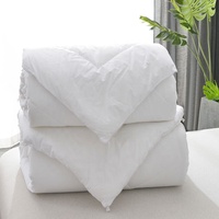 Échantillon gratuit, vente en gros, housse de couette en tissu de bambou, couette en Fiber de Polyester douce et lisse
