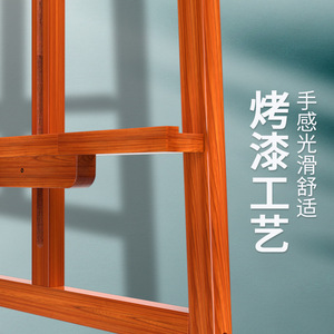 Chevalet en bois Zhengfeng Bamboo Industry, hauteur réglable, pour peinture, art, croquis, dessin, rectangle, rouge - Product Image 2