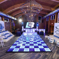 Piste de danse LED interactive sans soudure, magnétique, étanche IP68, mobile, de luxe, prête à l'emploi, technologie Noncar