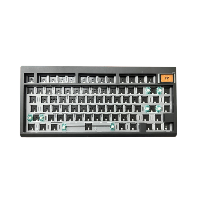 ZUOYA GMK81 Mechanical Gaming Keyboard Kit With Screen 75% Layout RGB Hot Swap Wireless Barebones Gasket for Win/Mac/PC