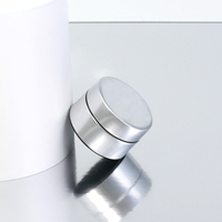 Nouvel Arrivage Pot en plastique PP argenté entièrement électroplaqué 5g pour emballage de gel UV, pot de vernis à ongles, emballage de gel constructeur pour ongles OEM/ODM