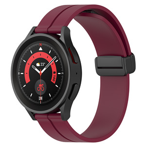 Per <span class=keywords><strong>samsung</strong></span> galaxy <span class=keywords><strong>Watch</strong></span> <span class=keywords><strong>5</strong></span> <span class=keywords><strong>Pro</strong></span> cinturino 20mm 22mm cinturino in Silicone con chiusura magnetica pieghevole cinturino orologio - Product Image 4