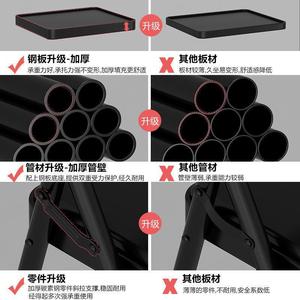 Folding Chair Metal <b>Frame</b> PP Seat Foldable Office Conference Chair Home Portable Modern Design 79x45x45cm - Product Image 5