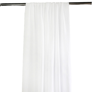 Sfondo bianco matrimonio tessuto decorazione della tenda foresta Chiffon tessuto disposizione sfondo tessuto tenda soffitto arco - Product Image 5