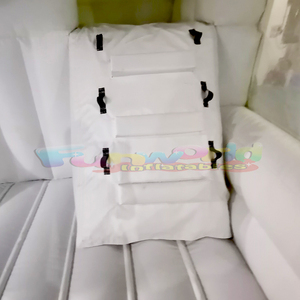 Castillo hinchable de tamaño personalizado para bodas, combo hinchable para saltar, comercial, color blanco - Product Image 3