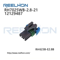 Connecteur de faisceau de câbles automobile étanche électrique femelle à 2 broches APTIV 12129487 PBT GF30