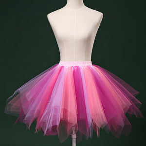 Jupe pour femmes 47CM, mini-jupe tutu, jupe bouffante en <span class=keywords><strong>tulle</strong></span> pour adultes et adolescents, avec bande élastique, pour la danse classique - Product Image 2