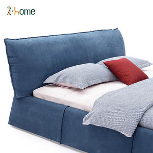 Cama con plataforma tapizada <span class=keywords><strong>Queen</strong></span> de madera maciza de cuero italiano, proveedor mayorista - Product Image 2