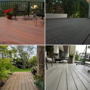 Plancher en bois-plastique haute densité très vendu, terrasse en composite WPC, revêtement de sol extérieur WPC - Product Image 5