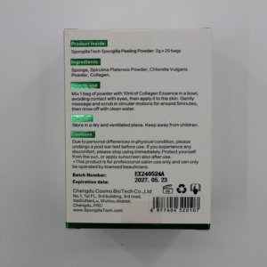 COSMOTEK de China, Set de Exfoliación con Polvo de Espículas de Esponja Bio, Tratamiento de Exfoliación Natural de la Piel 20 Veces Más Eficaz, 30-50% de Ingredientes Activos - Product Image 5