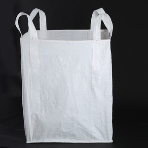 EGP常青厂高品质1吨巨型袋1000千克5:1防静电顶白色散装包装储物大袋全开 - Product Image 3