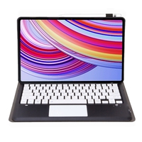 Pas cher Pour Xiaomi Redmi Pad Pro 12.1 A0N11-A détachable bluetooth clavier TPU cuir d'agneau étui pour tablette avec pavé tactile