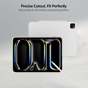 Crystal Clear Transparent Soft TPU Tablet Covers Cases pour <span class=keywords><strong>iPad</strong></span> <span class=keywords><strong>Pro</strong></span> <span class=keywords><strong>11</strong></span> pouces M5 M4 Léger Mince Quatre Airbags Couverture Arrière - Product Image 4