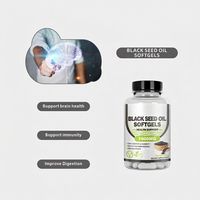 Gélules d'huile de nigelle HDK OEM ODM, complément alimentaire pour la santé immunitaire, antioxydant, articulations et peau, Nigella Sativa, marque privée, vente en gros