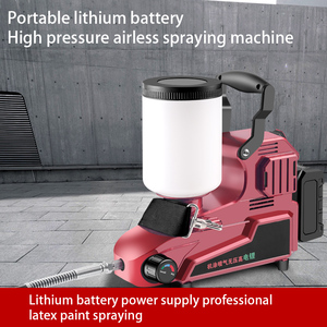 Yüksek voltajlı havasız lateks boya püskürtücü kaplama 21v DIY el havasız püskürtme makinesi lityum pil püskürtme tabancası - Product Image 6