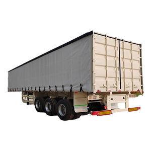 Semirremolque de Carga Deslizante de 45 Pies Tipo Furgón con Cortina Lateral de 2, 3 o 4 Ejes, Suspensión Neumática, Carga Útil >3001kg, Bajo Precio, Más Vendido - Product Image 1