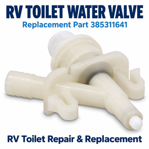 Kit de remplacement de vanne d'eau pour toilettes de camping-car 385311641 avec collier de serrage et 2 vis pour réparation de toilettes de camping-car - Product Image 2
