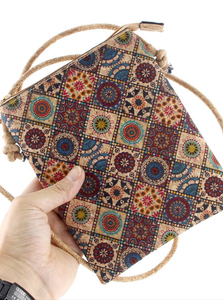 Sac de té<span class=keywords><strong>l</strong></span>éphone portable ethnique à motifs géométriques, écologique, <span class=keywords><strong>léger</strong></span>, avec fermeture éclair, pochette portable <span class=keywords><strong>pour</strong></span> té<span class=keywords><strong>l</strong></span>éphone, bandoulière, <span class=keywords><strong>été</strong></span> - Product Image 2