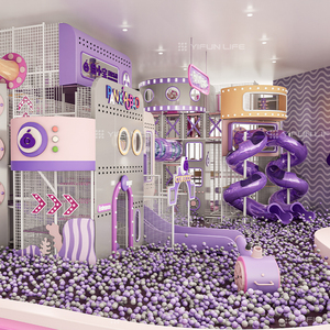 مجموعة معدات التسلية الترفيهية الترفيهية الترفيهية في الأماكن المغلقة المورد قلعة المشاغب المصنعة - Product Image 1