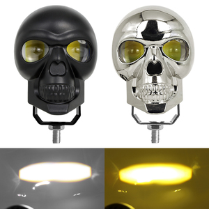 Fari LED Ausiliari per Moto, Luci Antinebbia a Forma di Teschio, Faretto per Fuoristrada, <span class=keywords><strong>Camion</strong></span>, ATV, UTV - Product Image 2