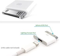 Kabel Konverter Pengisian Daya USB C Lighting ke 30Pin Tipe C 8Pin ke 30 Pin untuk IPhone 4 4S IPad 2 3 IPod
