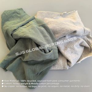 Trapos de algodón de buena absorción, trapos de felpa, paños para limpiar sudaderas, trapos de tela recuperada, bolsa de trapos de colores para limpieza - Product Image 4