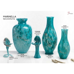 Jarrón de flores en vidrio de alta calidad de la colección iasco, producto artesanal para decoración del hogar en colores especiales - Product Image 2