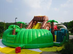 Offre Spéciale Jurassic Adventure terrain de jeu gonflable dinosaure géant dessin animé parc d'attractions gonflable sautant bonce house - Product Image 4