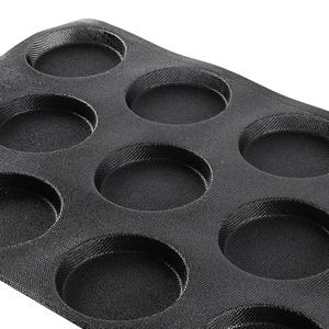 <span class=keywords><strong>Molde</strong></span> <span class=keywords><strong>de</strong></span> Silicona y Fibra <span class=keywords><strong>de</strong></span> Vidrio para Panecillos <span class=keywords><strong>de</strong></span> Hamburguesa, 600x400x18mm, 11 Cavidades, Perforado, para Panaderías - Product Image 3