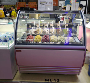 <span class=keywords><strong>Vitrine</strong></span> réfrigérée <span class=keywords><strong>pour</strong></span> glaces et gelato à 18 bacs - Product Image 6