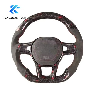 พวงมาลัยหุ้มพวงมาลัยสปอร์ตทำจากคาร์บอนไฟเบอร์สำหรับฮอนด้าซีวิค11TH รุ่น Si <span class=keywords><strong>Type</strong></span> G8 FE 2022 2023 2024 2025 2026 - Product Image 5