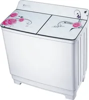 Lave-linge semi-automatique à double cuve en acier inoxydable, 15 kg, chargement par le haut, vente chaude