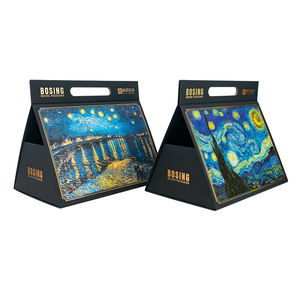 กล่องของขวัญพับได้แบบแข็งพร้อมหูหิ้ว  วัสดุกระดาษแข็ง  แบบพับเก็บได้  พร้อมฝาปิดแม่เหล็ก  สำหรับบรรจุภัณฑ์สินค้าหรูหรา - Product Image 5