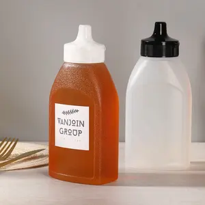 500g Hot Filled PP Plastic Sauce Squeeze Bottle 500g Hot Filled Sauce Bottle Ketchup Tomato Sauce Bottles With Flip Cap