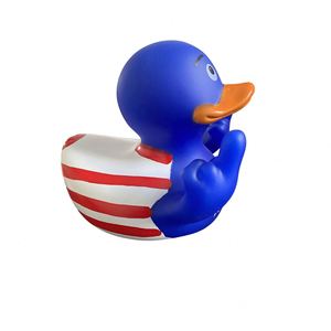 Customized Mass Printed 7 cm 3 Inch Pvc Funny Rubber Duck Shaped Bathtub <b>Bath</b> Toys Incorporating Pattern Designs - Product Image 5
