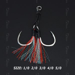 Anzuelos de Pesca de Acero con Alto Contenido de Carbono de Buena Calidad 1/0 2/0 3/0 4/0 5/0, Accesorios de Pesca de Agua Salada y Agua Dulce, Anzuelos de Pesca con Señuelo - Product Image 2