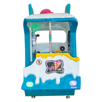 Manège pour enfants 4 places MSKY Ice Cream Fun, jeu vidéo 3D d'intérieur éducatif, à monnayeur, en fibre de verre, en anglais