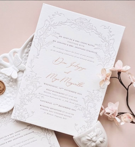 Enveloppe de luxe élégante <span class=keywords><strong>avec</strong></span> illustration, papier fait main, invitations de <span class=keywords><strong>mariage</strong></span> en typographie, carte de menu texturée en relief - Product Image 5