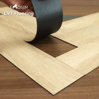 Revêtement de sol auto-adhésif en vinyle PVC imperméable, imitation bois, à peler et coller, carreaux de vinyle de luxe LVP LVT