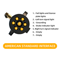 Feu arrière LED sans fil magnétique pour remorque, étanche, haute luminosité, avec ventouse magnétique
