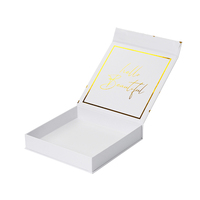 Boîte magnétique personnalisée avec logo, dorure à chaud, en carton rigide, finition mate, emballage cadeau avec fermeture magnétique à clapet